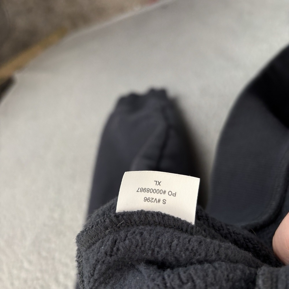 Vuori Seaside Fleece Bomber Jacket Mens XL Navy Snap Front Mock Neck V296 *READ* - Picture 7 of 11